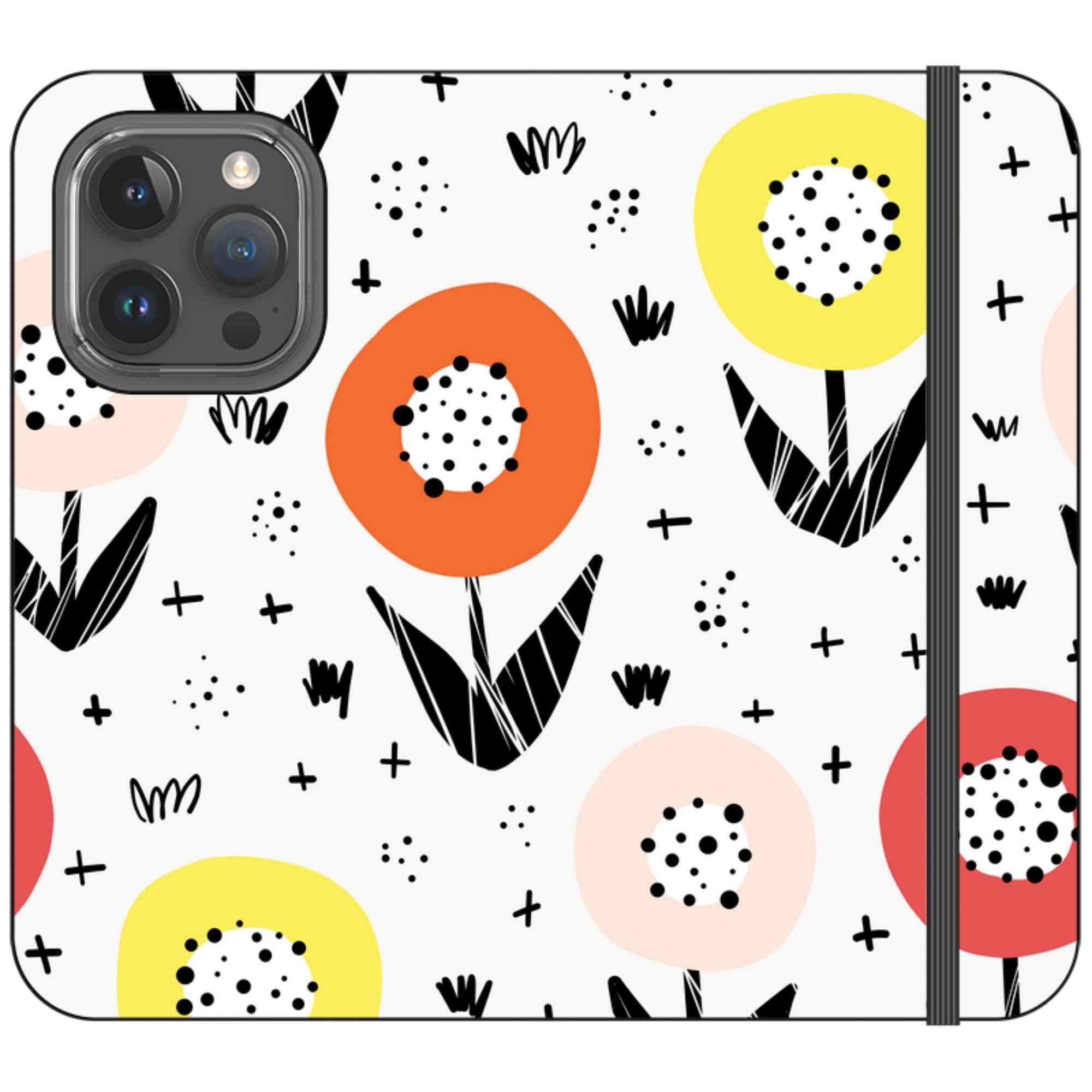 Botanical Doodle — iPhone 15 Pro Wallet Case — Finnaij