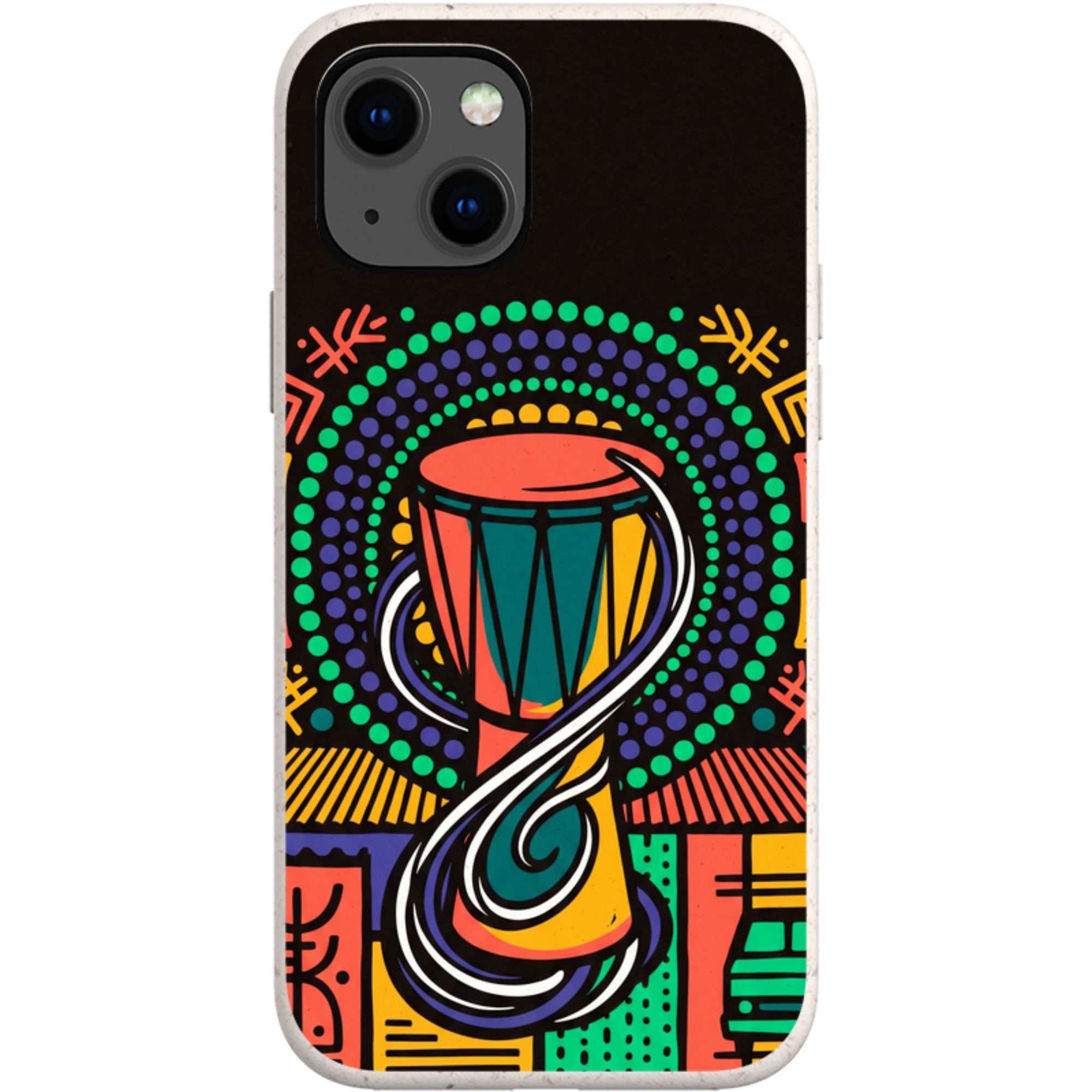 Talking Drum Halo by Ada Okoye — iPhone 13 iPhone Bio-degradable Case — Finnaij