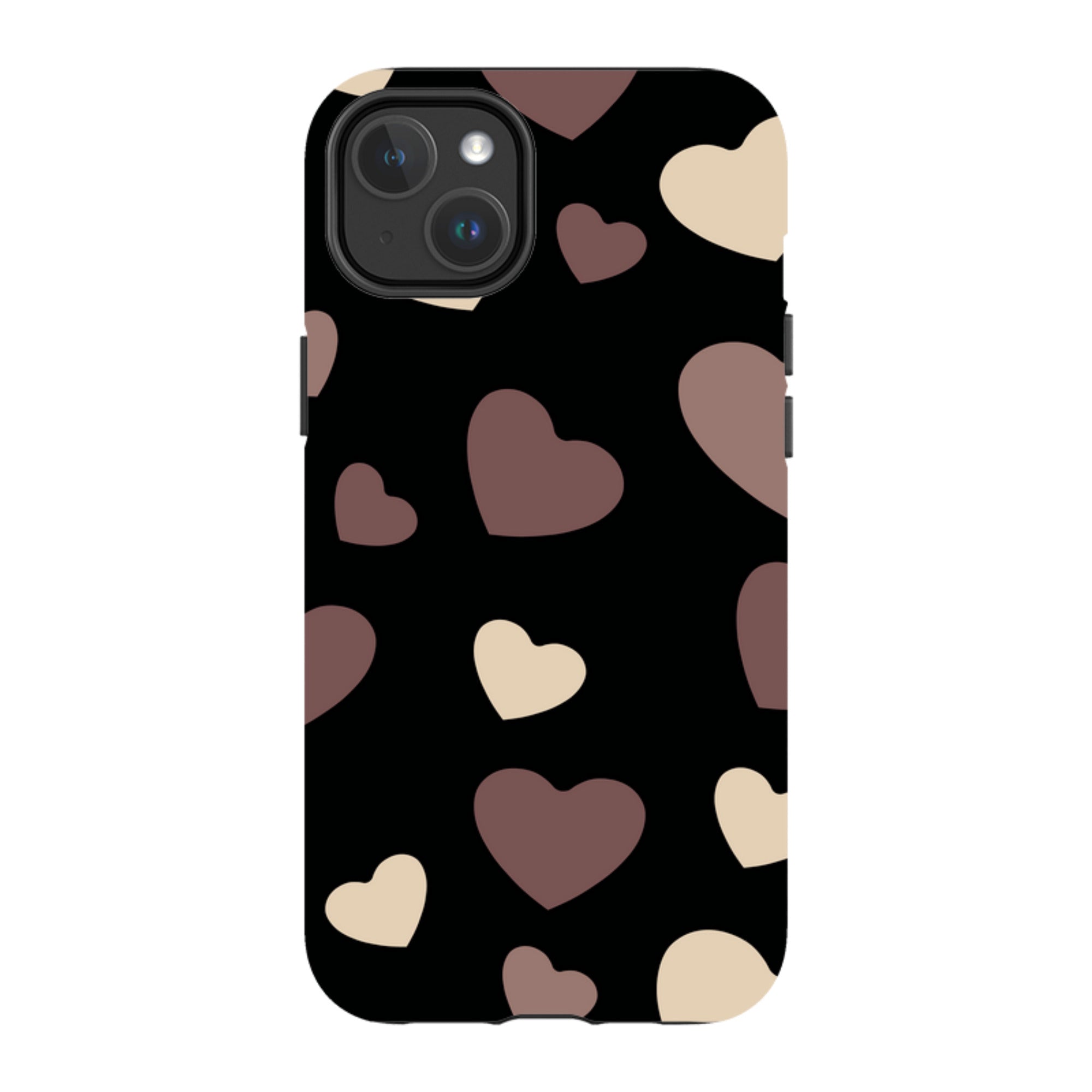 White & Black Hearts- iPhone Magsafe Tough Case — iPhone 14 Plus — Finnaij