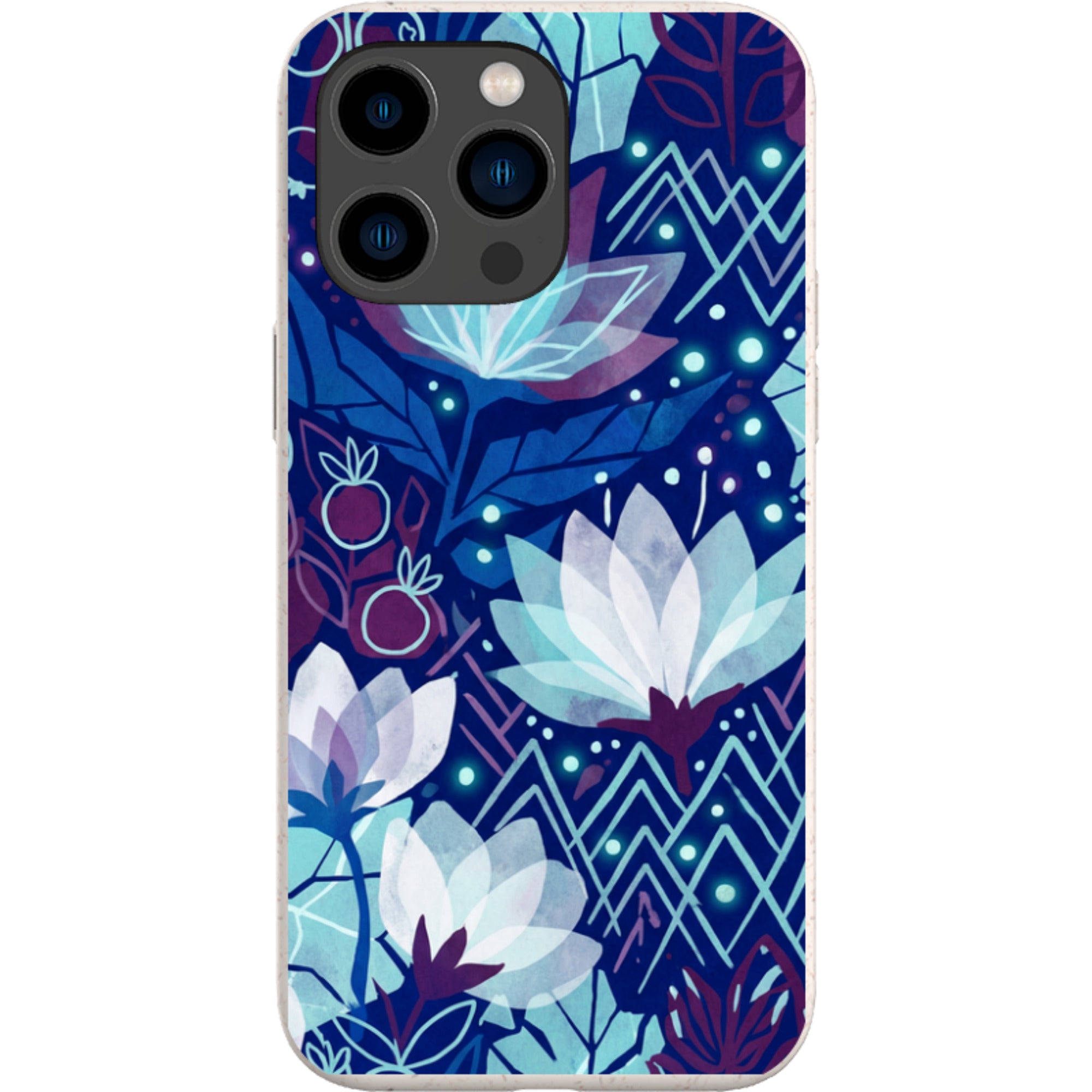 Frozen Lake Petals by Aino Kallio — iPhone 15 Pro Max iPhone Bio-degradable Case — Finnaij