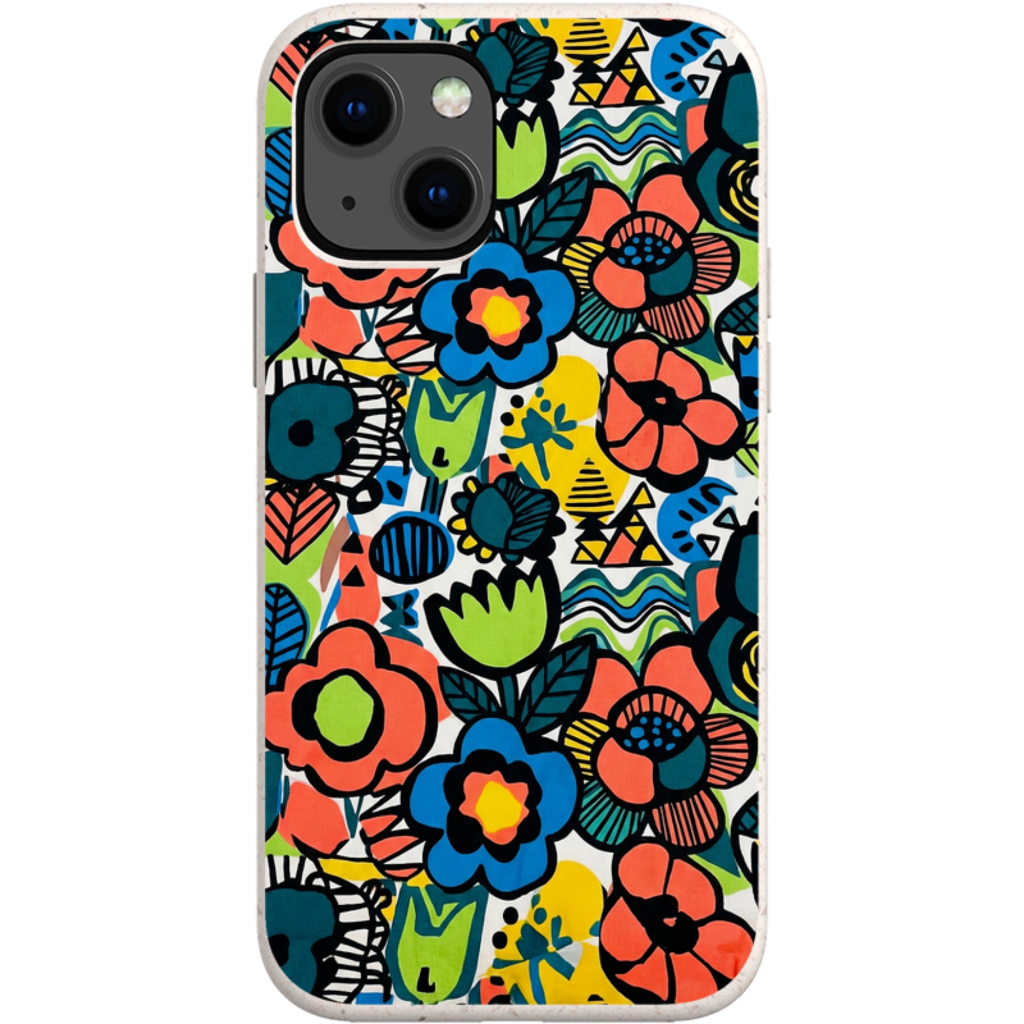 Floral Street Nordic by Salla Niemi — iPhone 13 Mini iPhone Bio-degradable Case — Finnaij