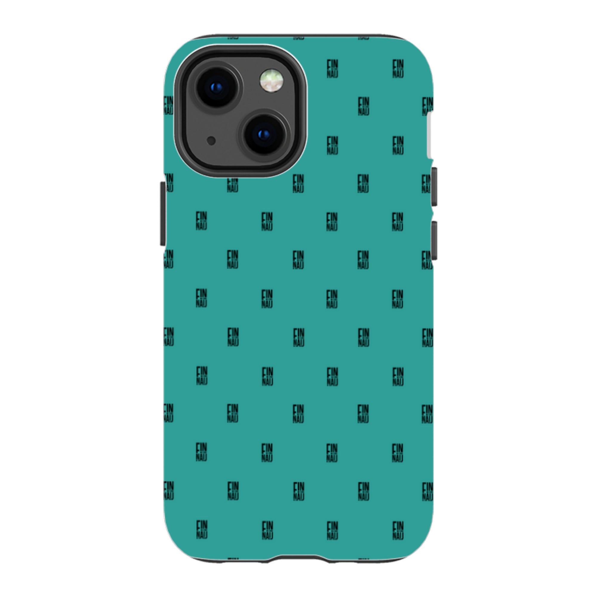 Monogram Teal - iPhone Tough Case