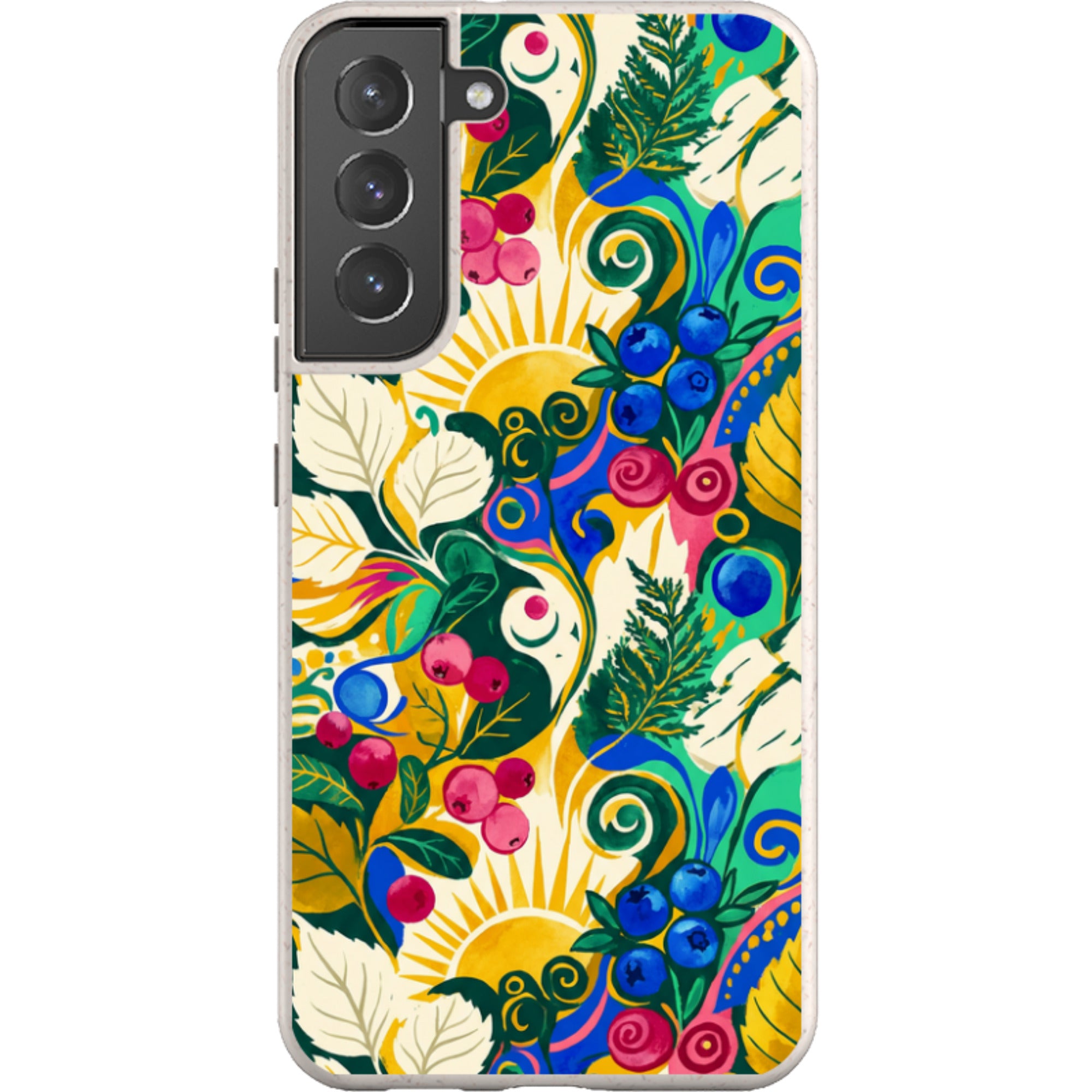 Berry Meadow Glow by Aino Kallio — Samsung Galaxy Bio-degradable Case — Finnaij