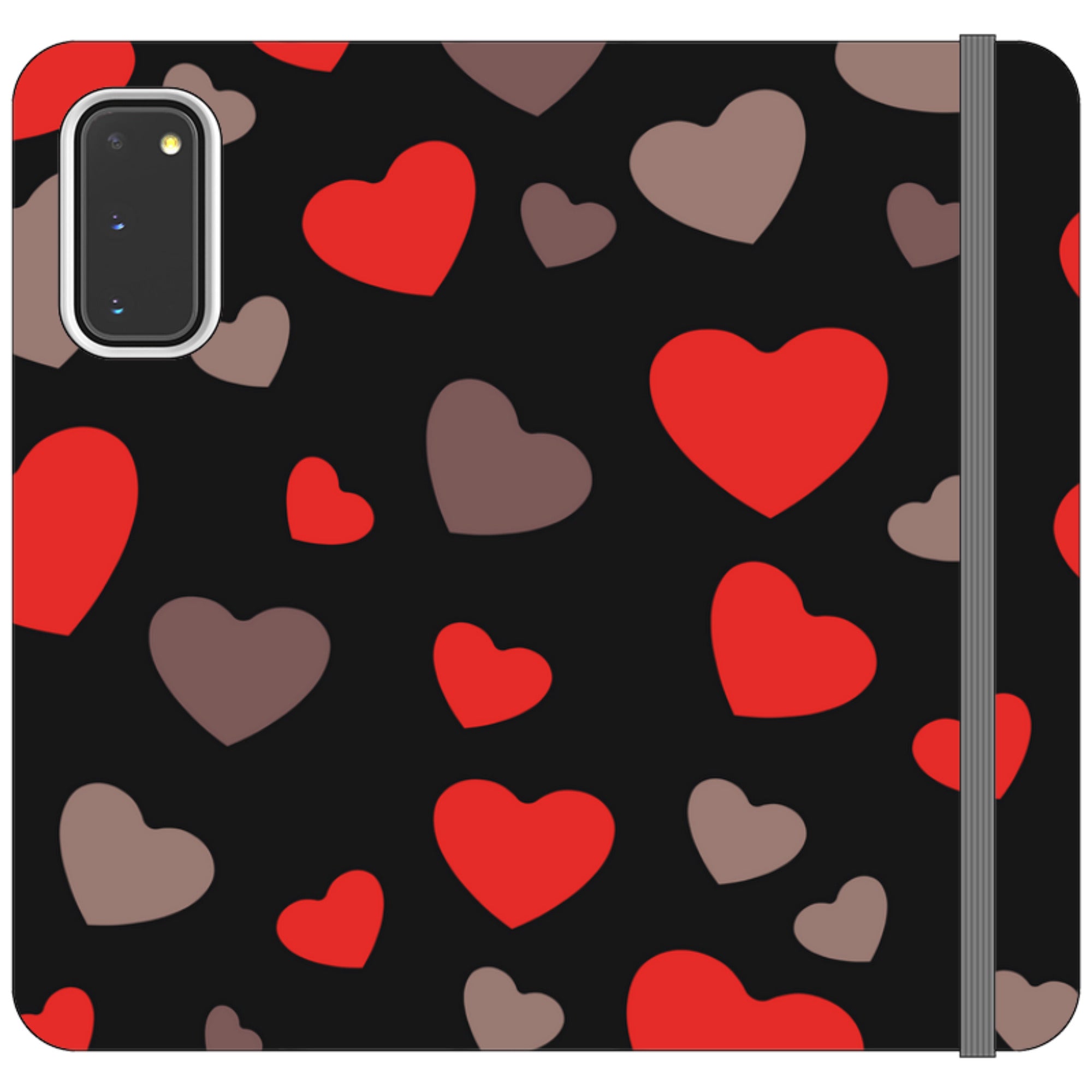 Red Hearts — Folio Wallet Case — Finnaij
