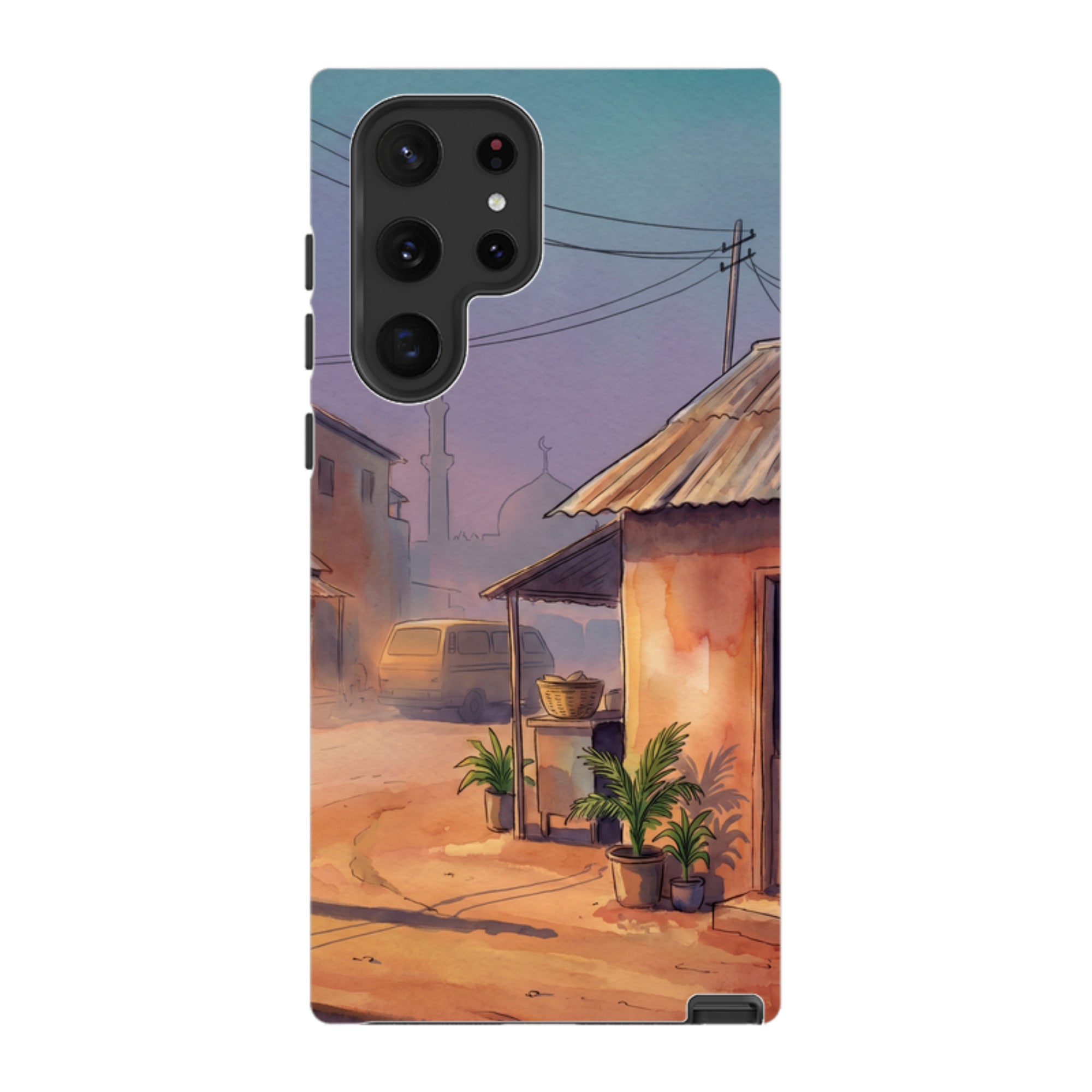 City Edge Quiet Street by Tobi Akinyemi - Samsung Tough Case
