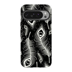 Feathers in Bloom Black — Google Tough Case — Finnaij