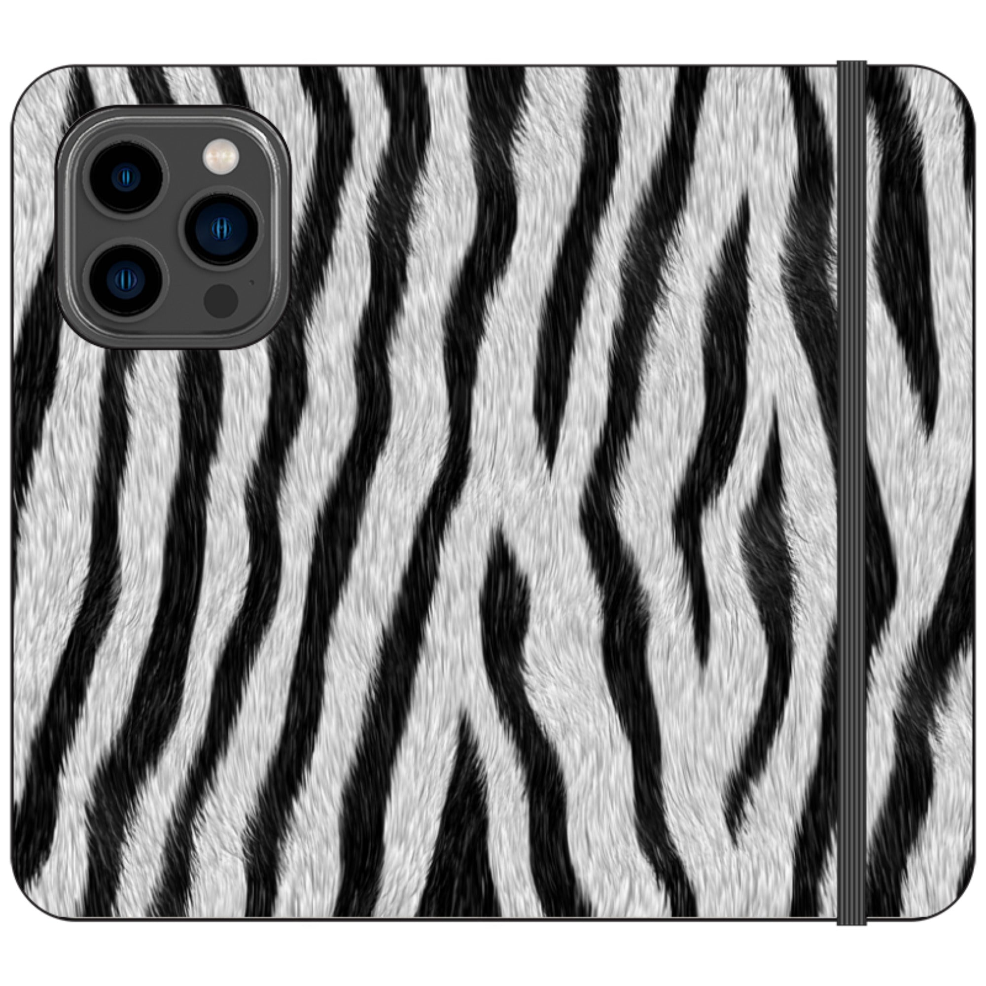 Zebra Groove - Folio Wallet Case - Finnaij